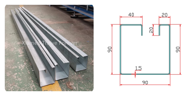 steel door frame machines