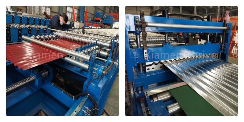 fast speed corrugated roof making machine