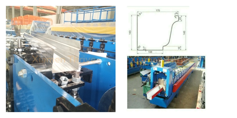 rain gutter forming machine