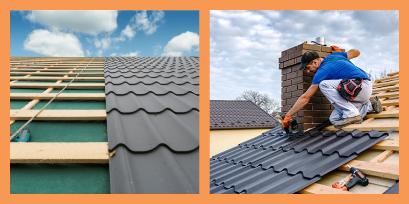 metal tile roof application