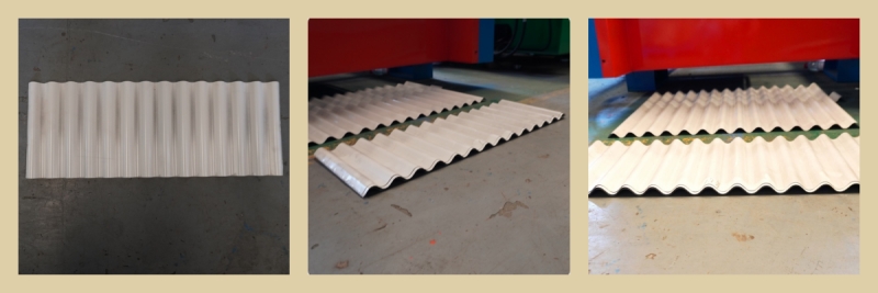 machine to make corrugated metal sheet